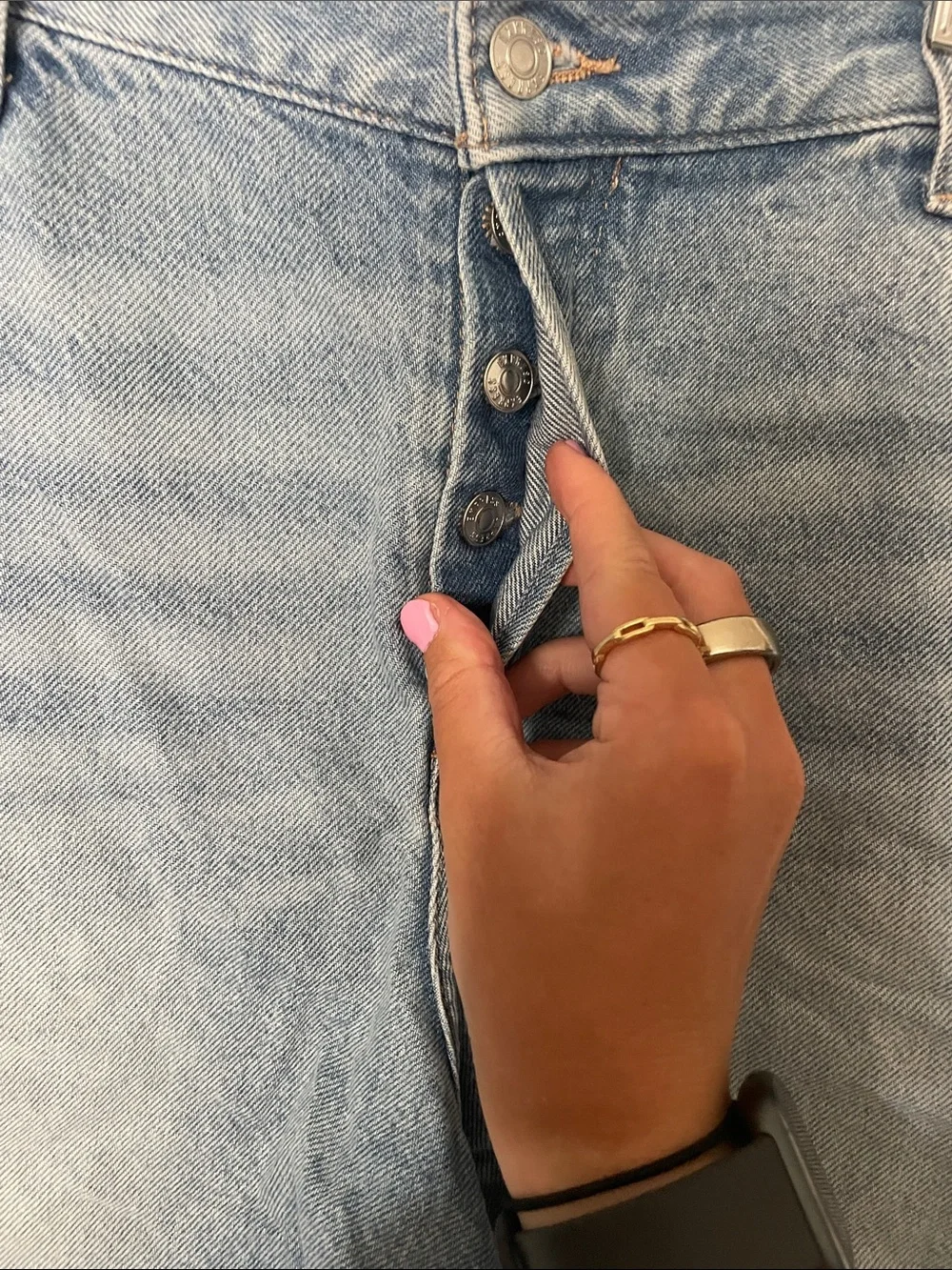 Express Light Blue Denim Shorts